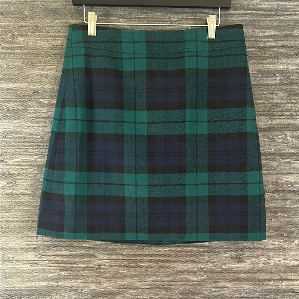 Plaid Green and Blue Women's Skirt